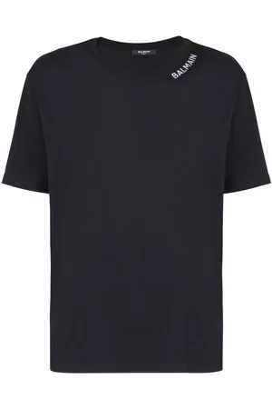 Balmain Logo-embroidered cotton T-shirt
