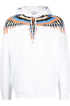 MARCELO BURLON Wings-print cotton hoodie