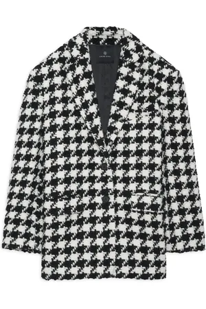 ANINE BING Quinn houndstooth blazer