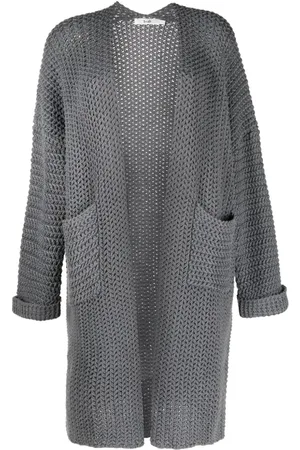 B+AB Shawl-collar knitted cardi-coat