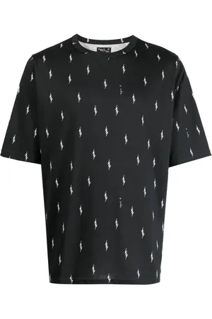 AGNÈS B. Thunder-print cotton T-shirt