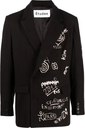 Etudes Verneuil embroidered-motif blazer