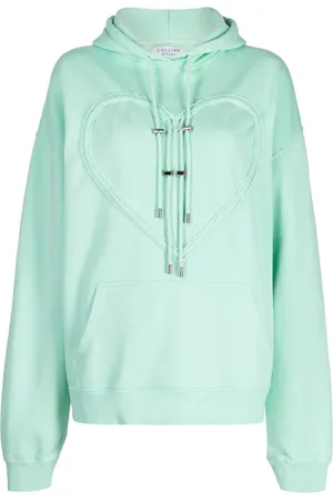 Collina Strada Heart cotton hoodie
