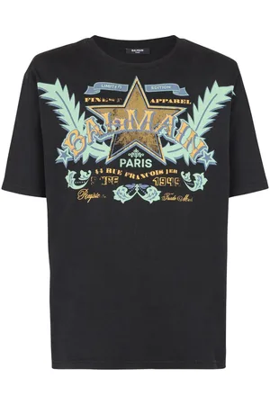 Balmain Western-print cotton T-shirt