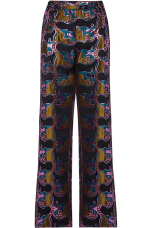 La DoubleJ La Comasca patterned-jacquard trousers