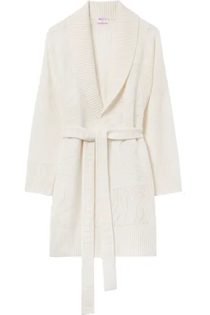 Puccini Pointelle-knit cashmere cardigan