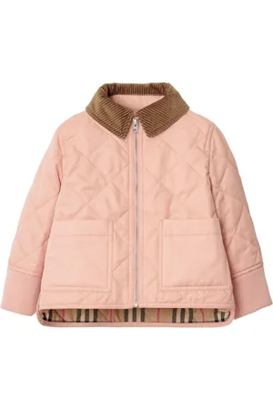 Burberry Kids Monogram Quilted Panel Jacket