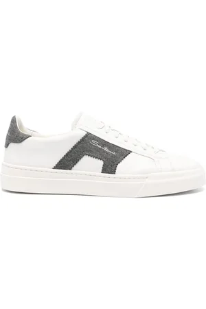 santoni Lace-up leather sneakers