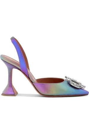Amina Muaddi Begun 95mm crystal-embellished pumps
