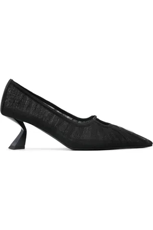 Nensi Dojaka 75mm sculpted-heel tulle pumps