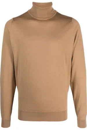 JOHN SMEDLEY Fine-knit wool roll-neck jumper