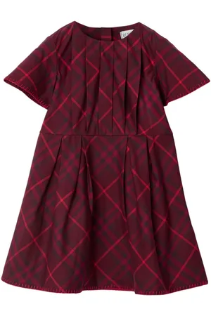 Burberry Check-pattern cotton dress