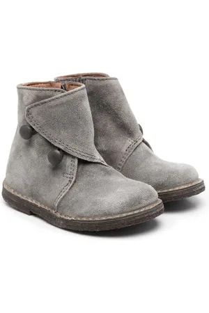PèPè Button-detail suede boots