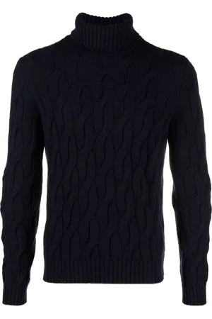 ZANONE Cable-knit roll-neck jumper
