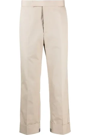 Thom Browne Tailored cropped twill trousers