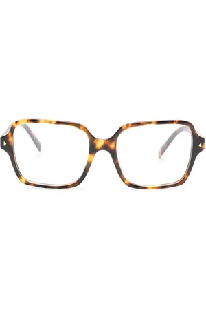 Prada Tortoiseshell-effect square-frame glasses
