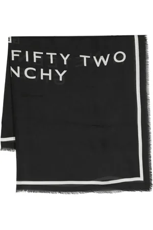 Givenchy Logo-print frayed scarf