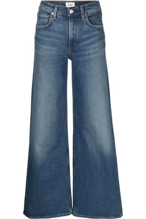 Citizens of Humanity Loli logo-patch wide-leg jeans