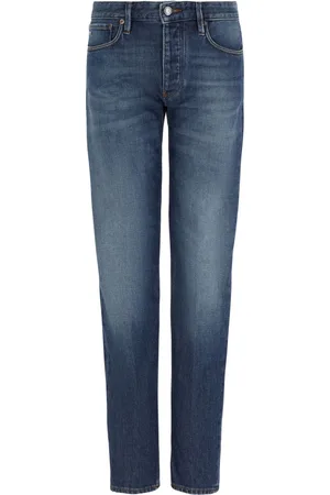 Emporio Armani Slim-cut low-rise jeans
