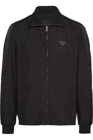 Prada Silk-blend blouson jacket