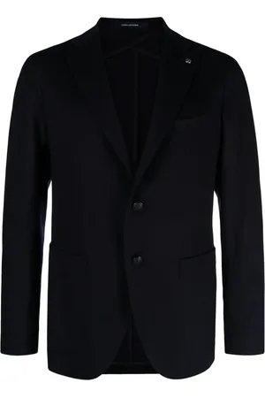 TAGLIATORE Single-breasted wool blend blazer