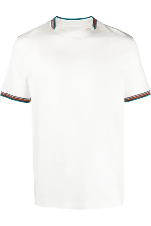 Paul Smith Stripe-trim cotton T-shirt