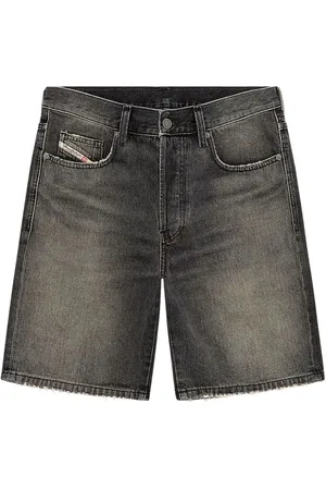 Diesel Logo-appliqué straight-leg denim shorts