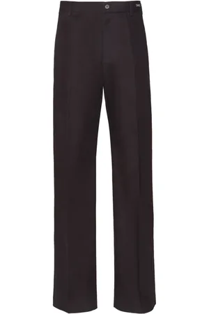 Salvatore Ferragamo Flared cotton chino trousers