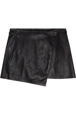 Diesel L-Kesselle leather skirt