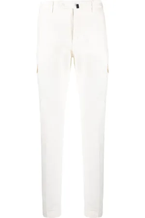 Incotex Mid-rise slim-cut cargo trousers