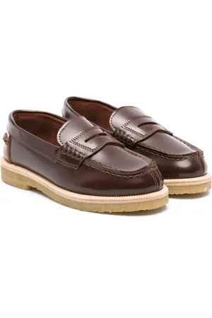 PèPè Penny-slot leather loafers