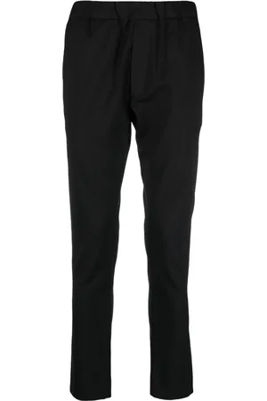 LOW BRAND Drawstring tapered-leg trousers