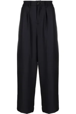 Paul & Shark Straight-leg wool-blend trousers