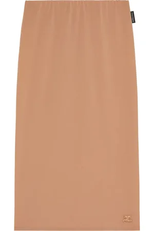Courrèges Semi-sheer midi skirt