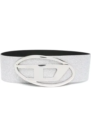 Diesel B-1dr 80 glitter-embellished wide belt
