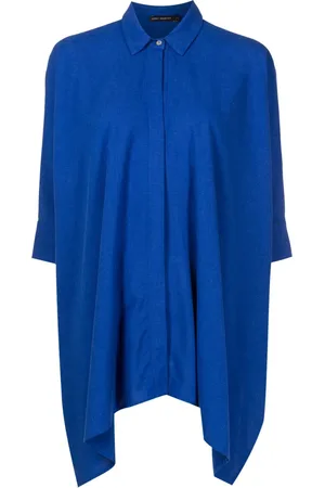 Lenny Niemeyer Half-sleeved curved-hem shirt