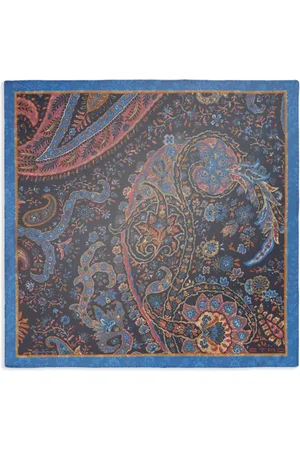 Etro Paisley-print silk pocket scarf