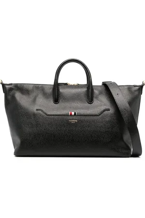 Thom Browne Medium RWB stripe leather holdall