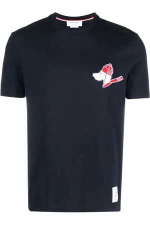 Thom Browne Hector-patch short-sleeve T-shirt