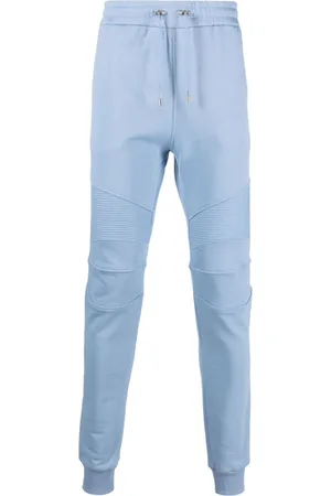 Balmain Elastic-waist cotton sweat pants