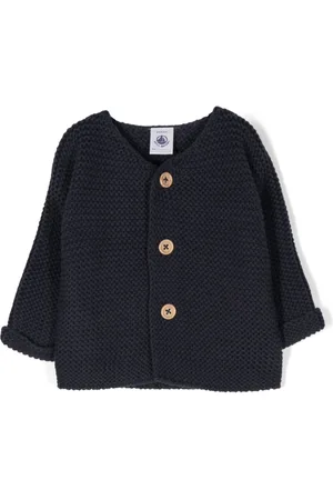 Petit Bateau Button-up tricot-knit cardigan
