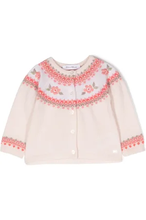 Tartine Et Chocolat Crew-neck embroidered cardigan