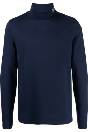 Sergio Tacchini Logo-embroidered roll-neck jumper