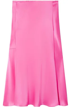 Stella McCartney Double-satin bias midi skirt