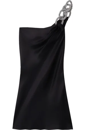 Stella McCartney Falabella-chain one-shoulder minidress