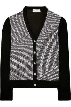 Tory Burch V-neck graphic-print cardigan
