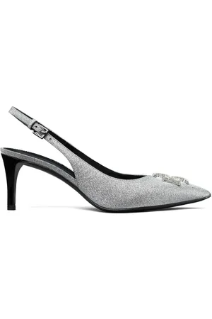 Tory Burch 65mm Eleanor pave slingback pumps