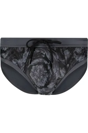 VERSACE Barocco-print swim trunks