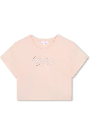 Chloé Logo-embroidered crew-neck T-shirt