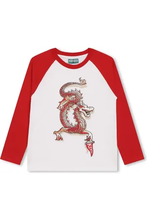 Kenzo Dragon-print cotton T-shirt